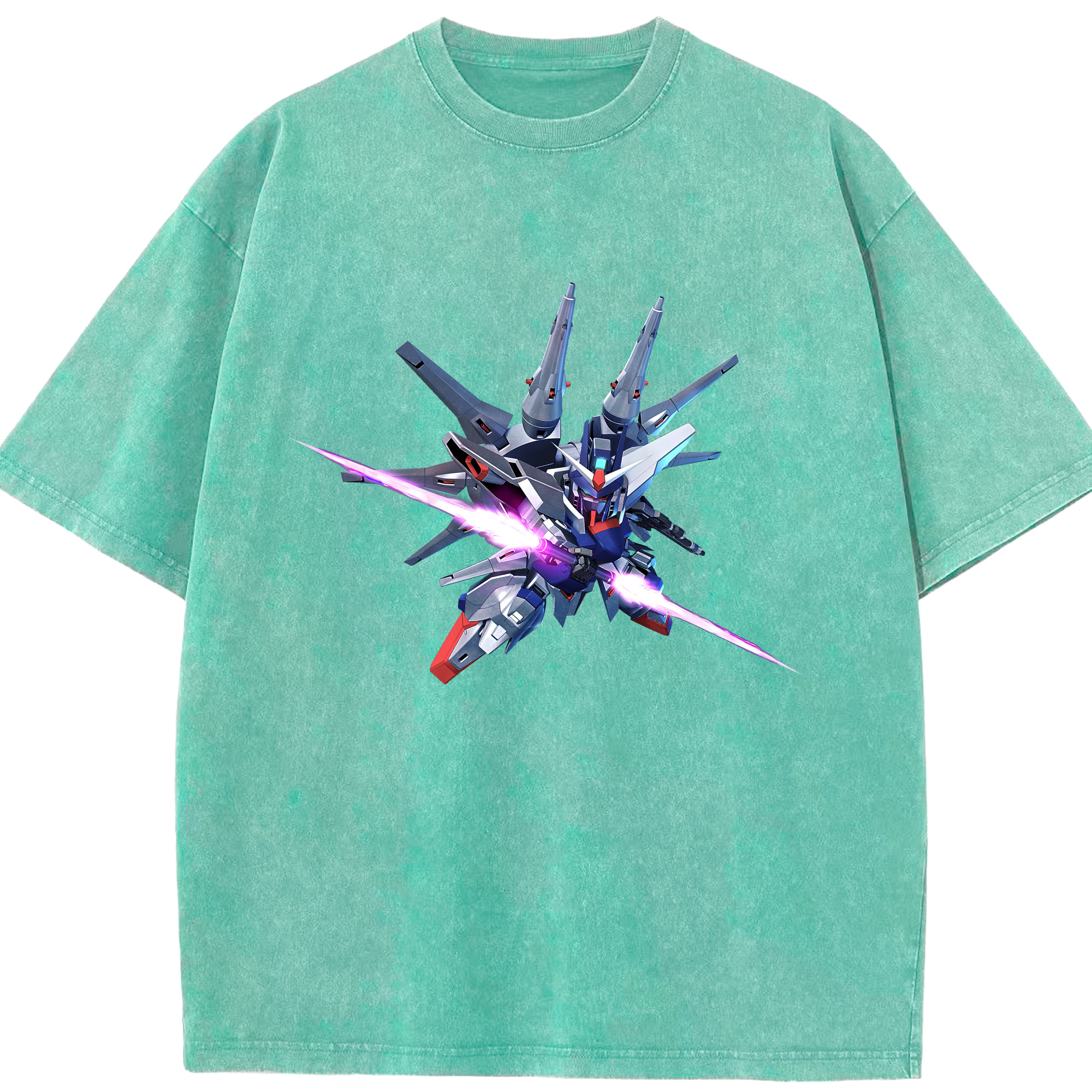 （画像用） 機動戦士ガンダム Mobile Suit Gundam 綿100% ヴィンテージ風 半袖Tシャツ（フロントプリント）